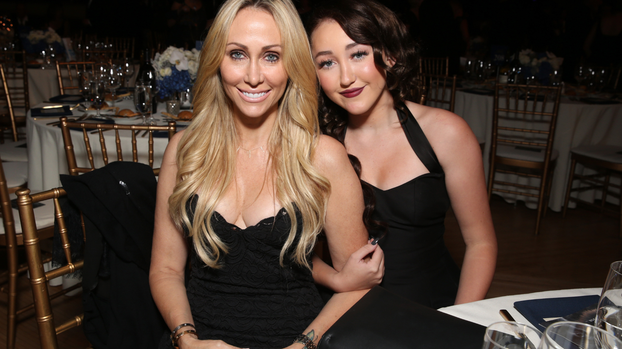 Tish Cyrus (L) and actress Noah Cyrus attend PETA&#039;s 35th Anniversary Party at Hollywood Palladium on September 30, 2015 in Los Angeles, California