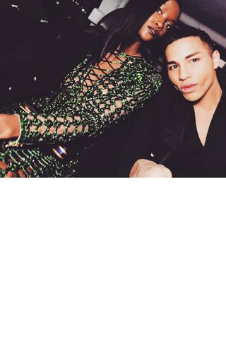 Olivier Rousteing & Riley Montana