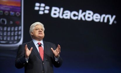 Co-CEO Mike Lazaridis of Research In Motion, the company that makes the BlackBerry, says that, despite record sales, the company doesn't get the same respect as Apple and Android.