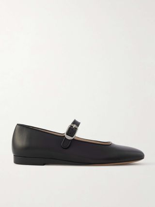 Leather Mary Jane Ballet Flats