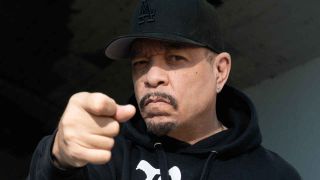 Ice-T of Body Count pointing to the camera