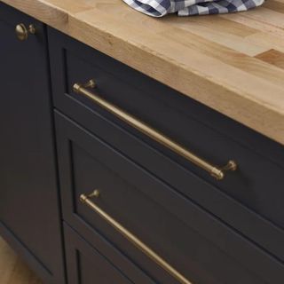 Brass drawer and cabinet handle