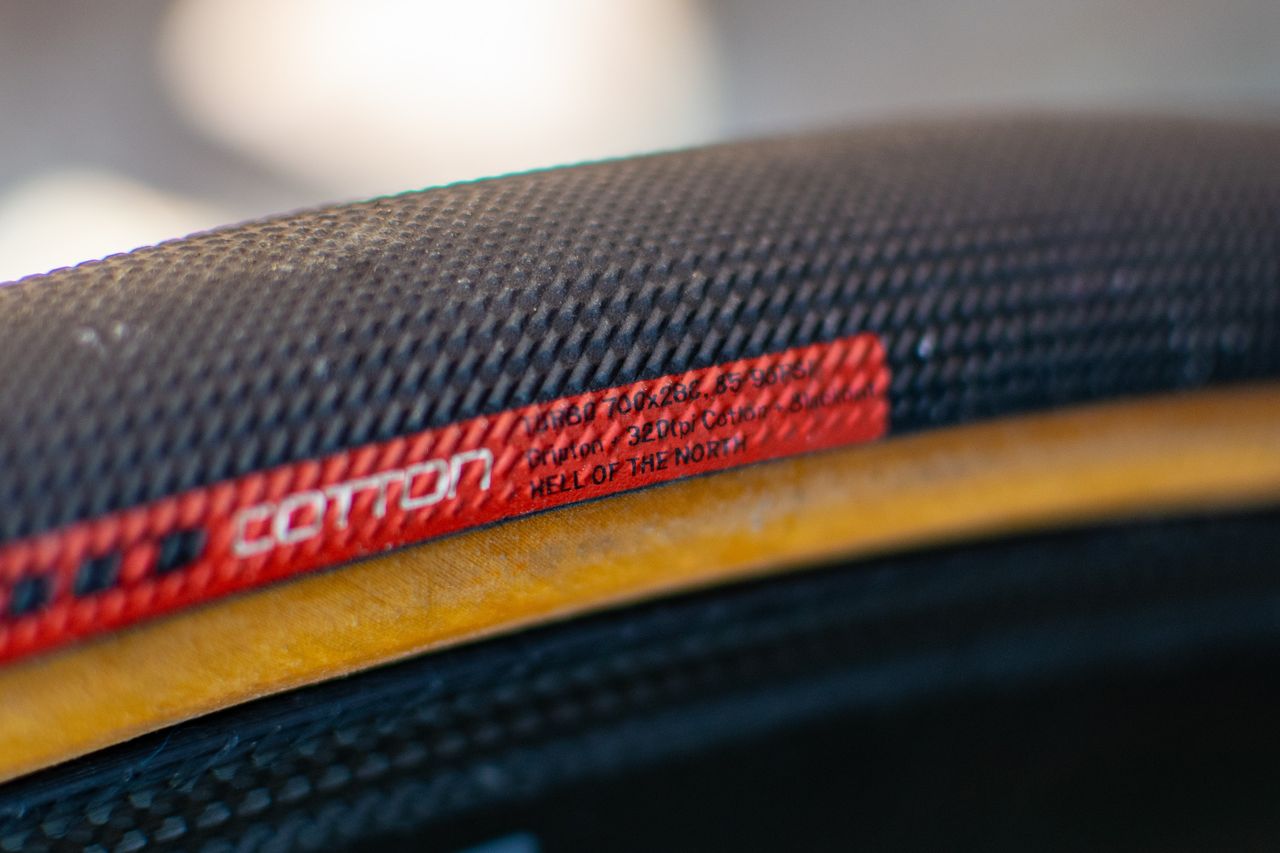 A Specialized Turbo Cotton Hell of the North tyre