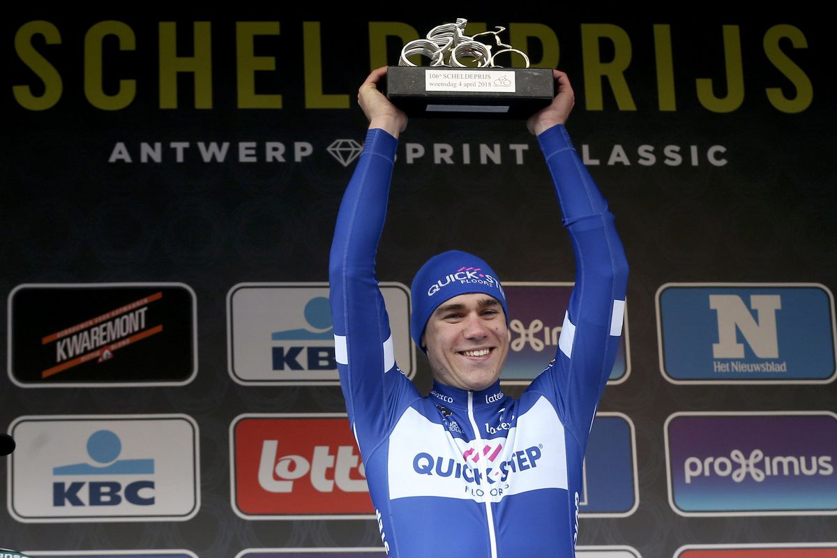 Fabio Jakobsen (Quick-Step Floors) winner of 2018 Scheldeprijs