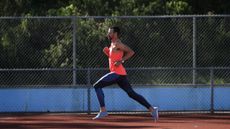 Jogger's nipple: Image shows man jogging in vest