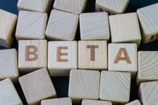 The word "beta" written out on wooden blocks