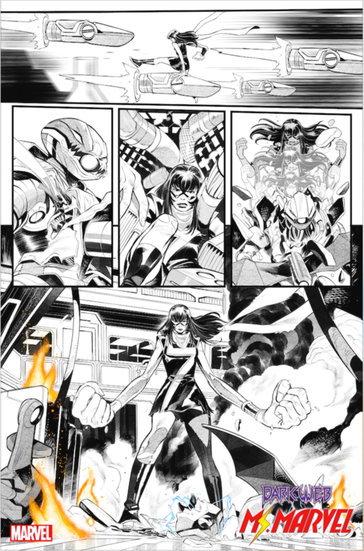 Dark Web: Ms. Marvel #1 page