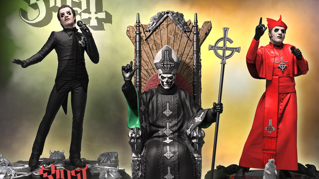 Ghost S Papa Emeritus Ii And Cardinal Copia Join Knucklebonz Lineup Louder