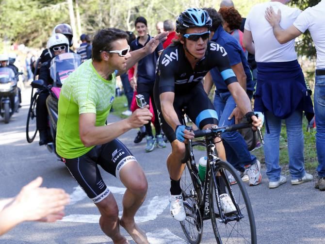 Uran is urged on by the crowd