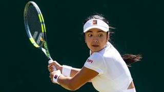 Alexandra Eala of Phillippines in action at Wimbledon 2026