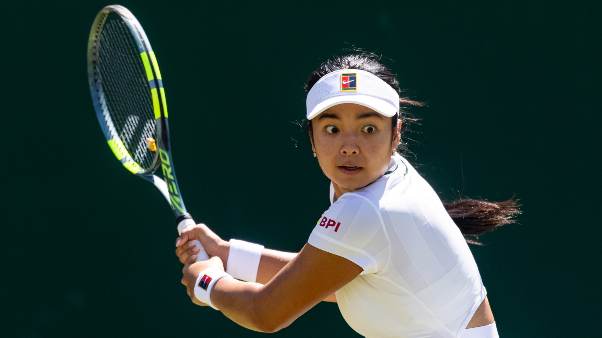 Alexandra Eala of Phillippines in action at Wimbledon 2026