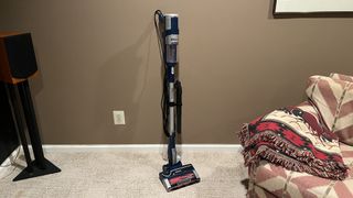 Shark Stratos Corded vacuum in reviewer's living room