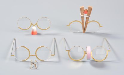 Design Museum Holon with decorative glasses