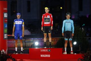 The final podium: Enric Mas, Simon Yates and Miguel Angel Lopez