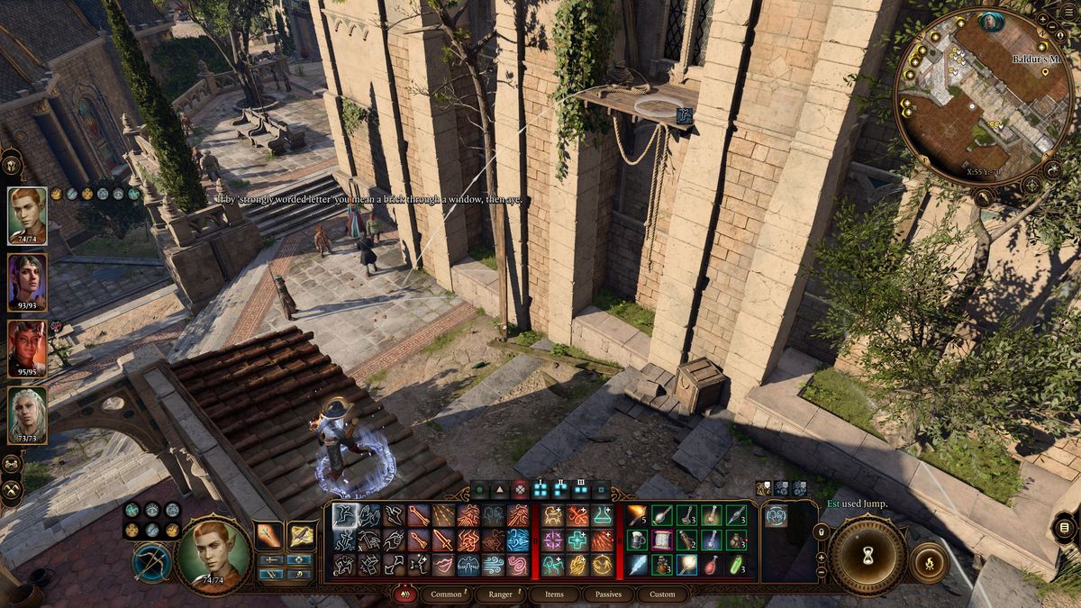 Baldur's Gate 3 Stop the Presses - Route to roof entrance