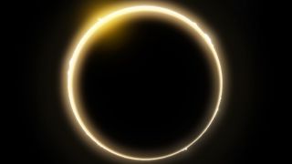Solar Eclipse In H-alpha Light