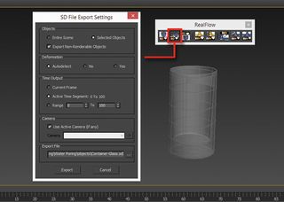 Send your geometry from 3ds Max to RealFlow