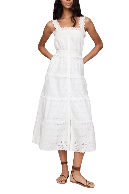 Gap × DÔen Eyelet Midi Dress