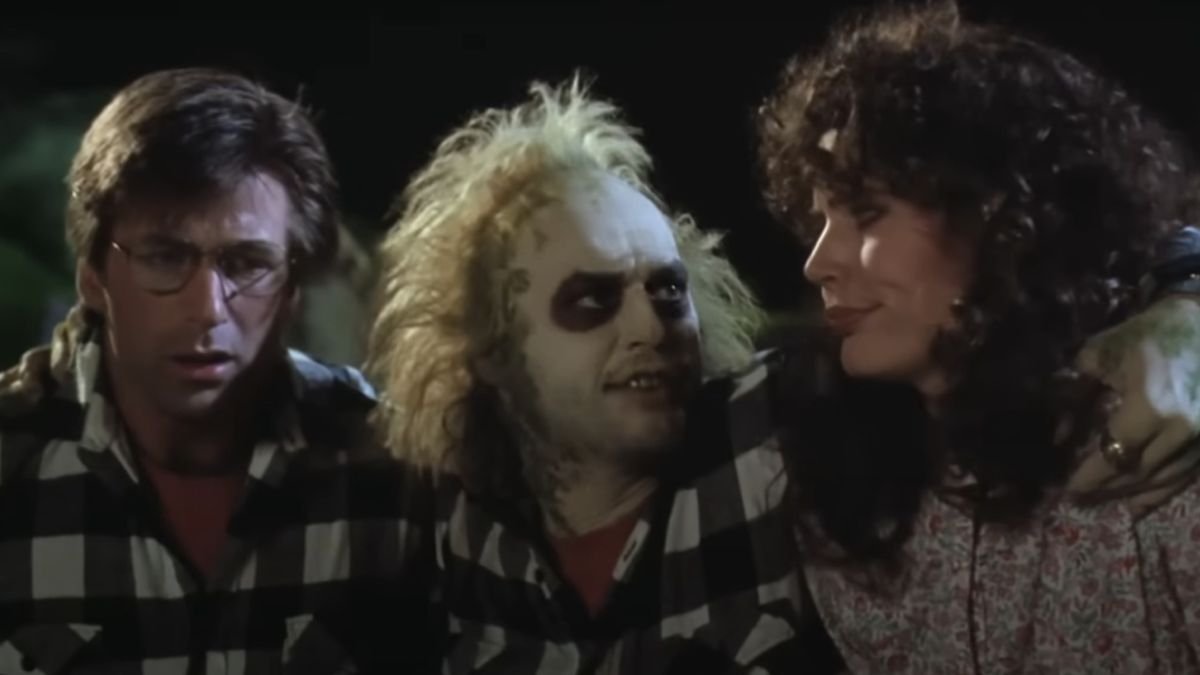 Alec Baldwin, Michael Keaton, and Geena Davis in Beetlejuice