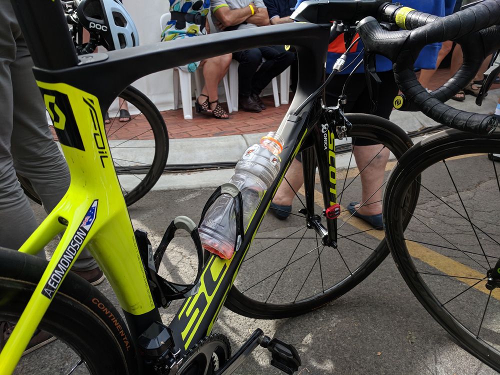 This is Alex Edmondson&rsquo;s Scott Foil bike