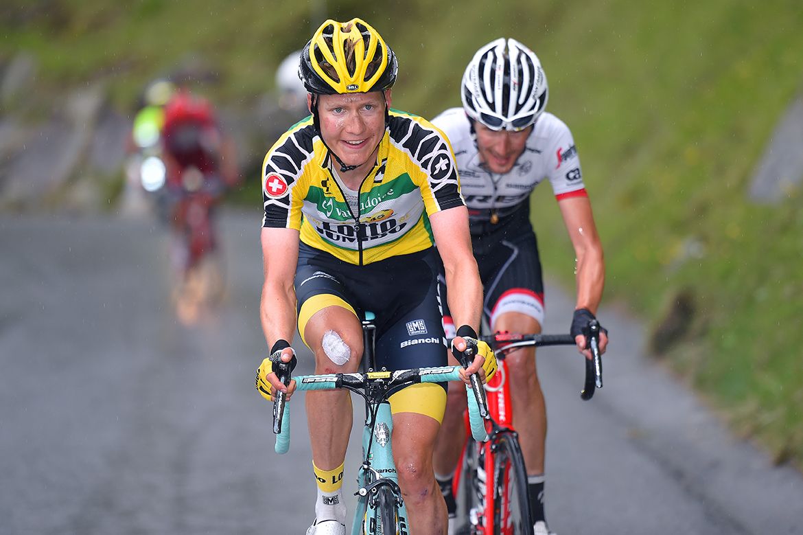 Wilco Kelderman (LottoNl-Jumbo) slipped out of the race lead