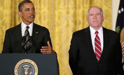 John Brennan listens as President Obama officially nominates him on Jan. 7 as the next CIA director.