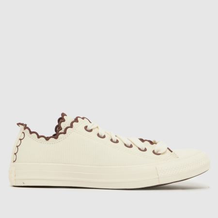 Converse All Star Ox in Off-White Multi