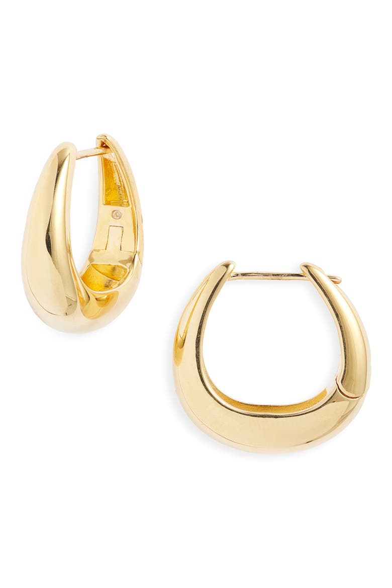 Demi Fine Crescent Huggie Hoop Earrings