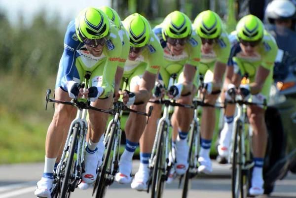 Liquigas-Cannondale had to settle for fourth despite even leading the race
