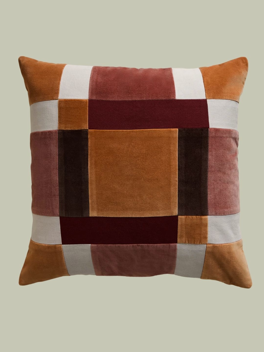 M&amp;amp;S, Velvet Patchwork Cushion