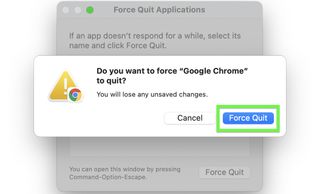 How to force quit on Mac - confirm force quit