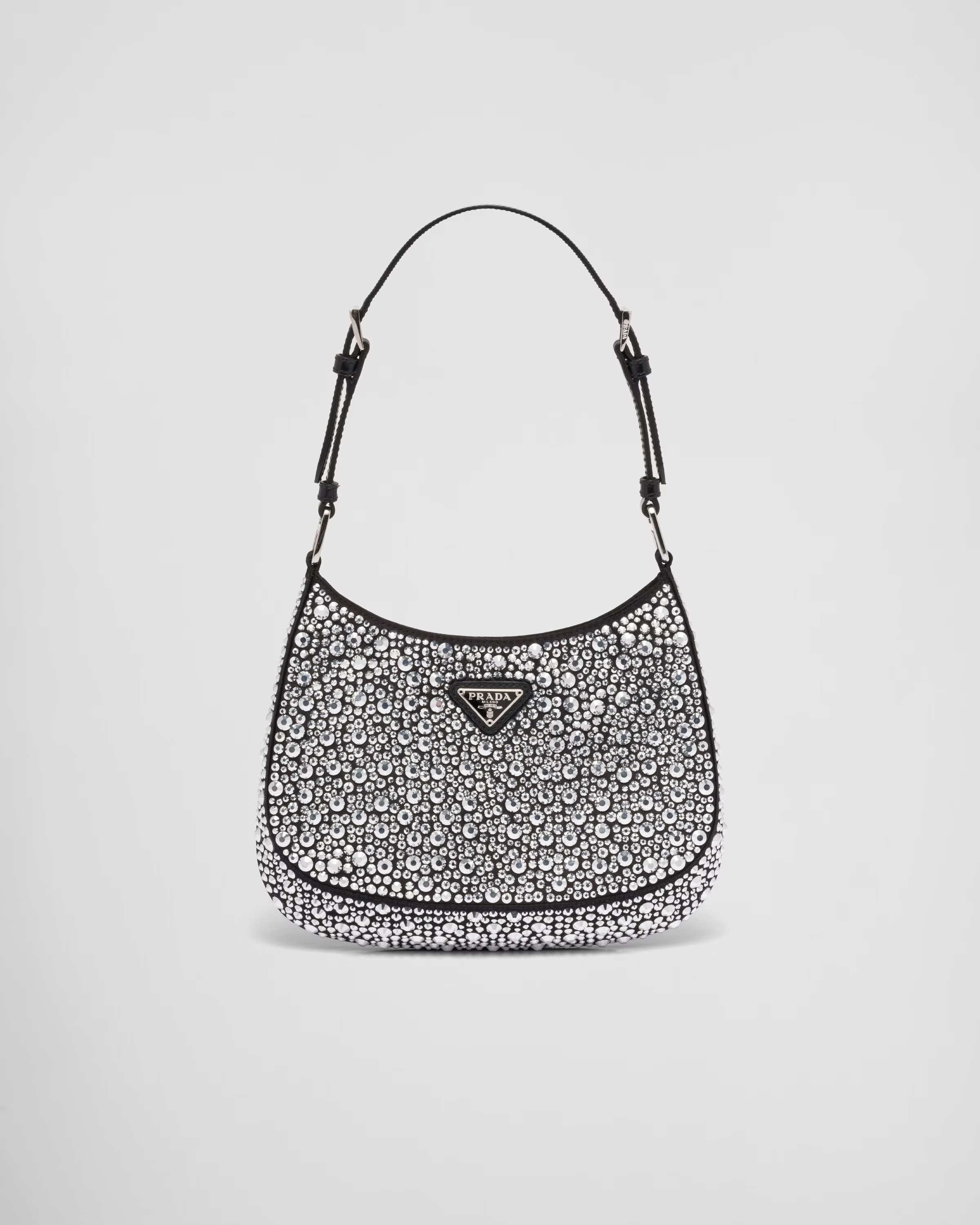 Prada, Satin Mini-Bag with Crystals