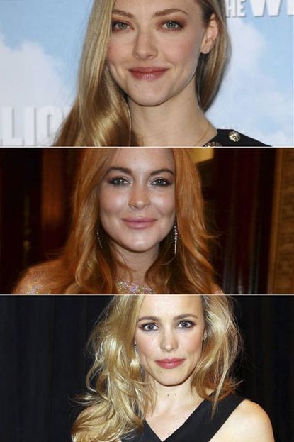 Amanda Seyfried, Lindsay Lohan, and Rachel McAdams in Mean Girls