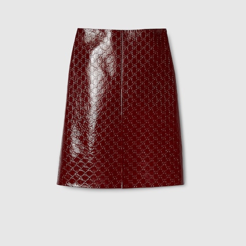 Gg Embossed Mid-Length Skirt