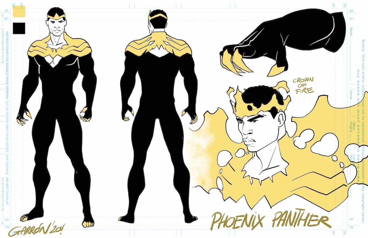 Avengers 'Enter the Phoenix' character designs by Javier Garr&oacute;n