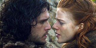 Kit Harington and Rose Leslie in love on Game of Thrones