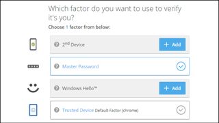 McAfee Total Protection Essential TrueKey authentication.