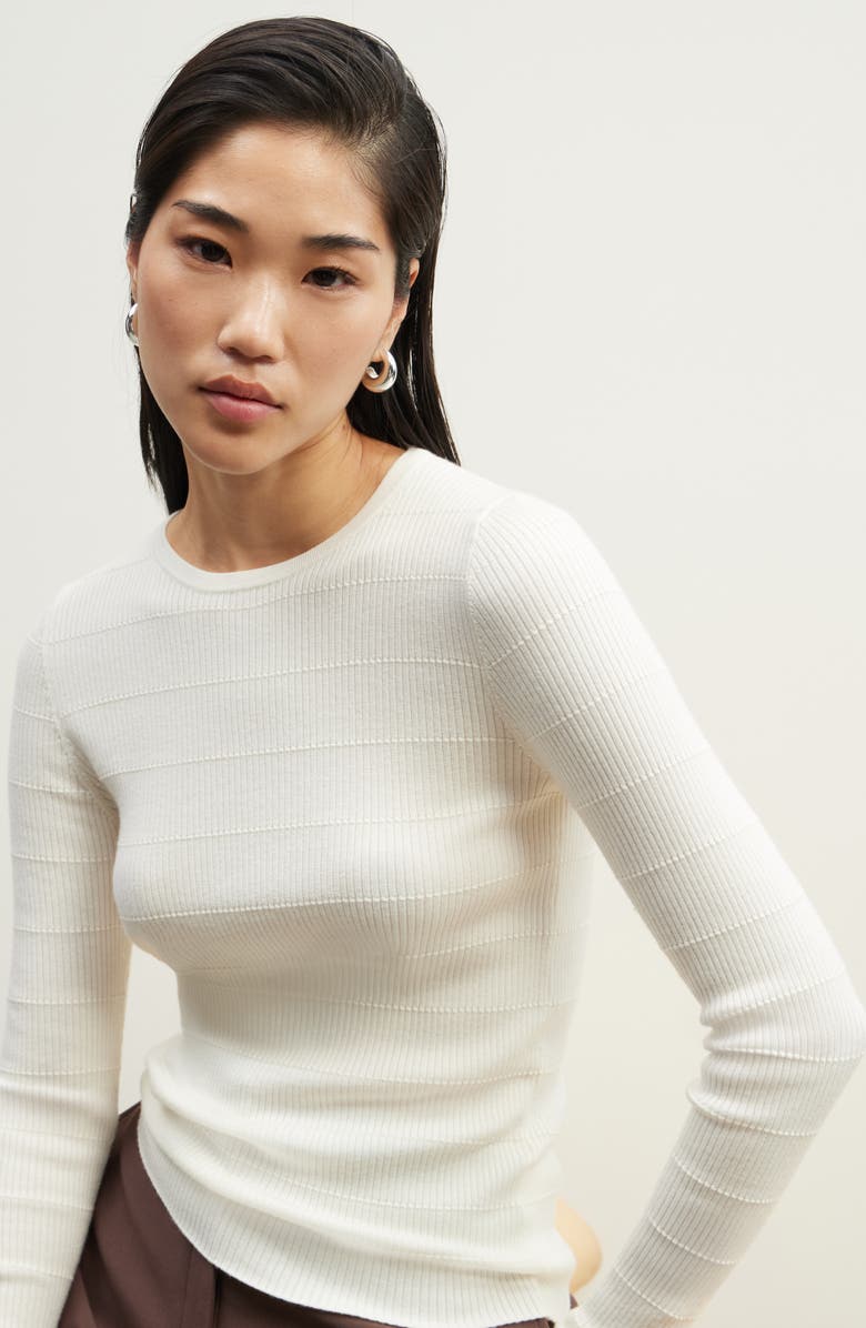 Wool Blend Skinny Sweater