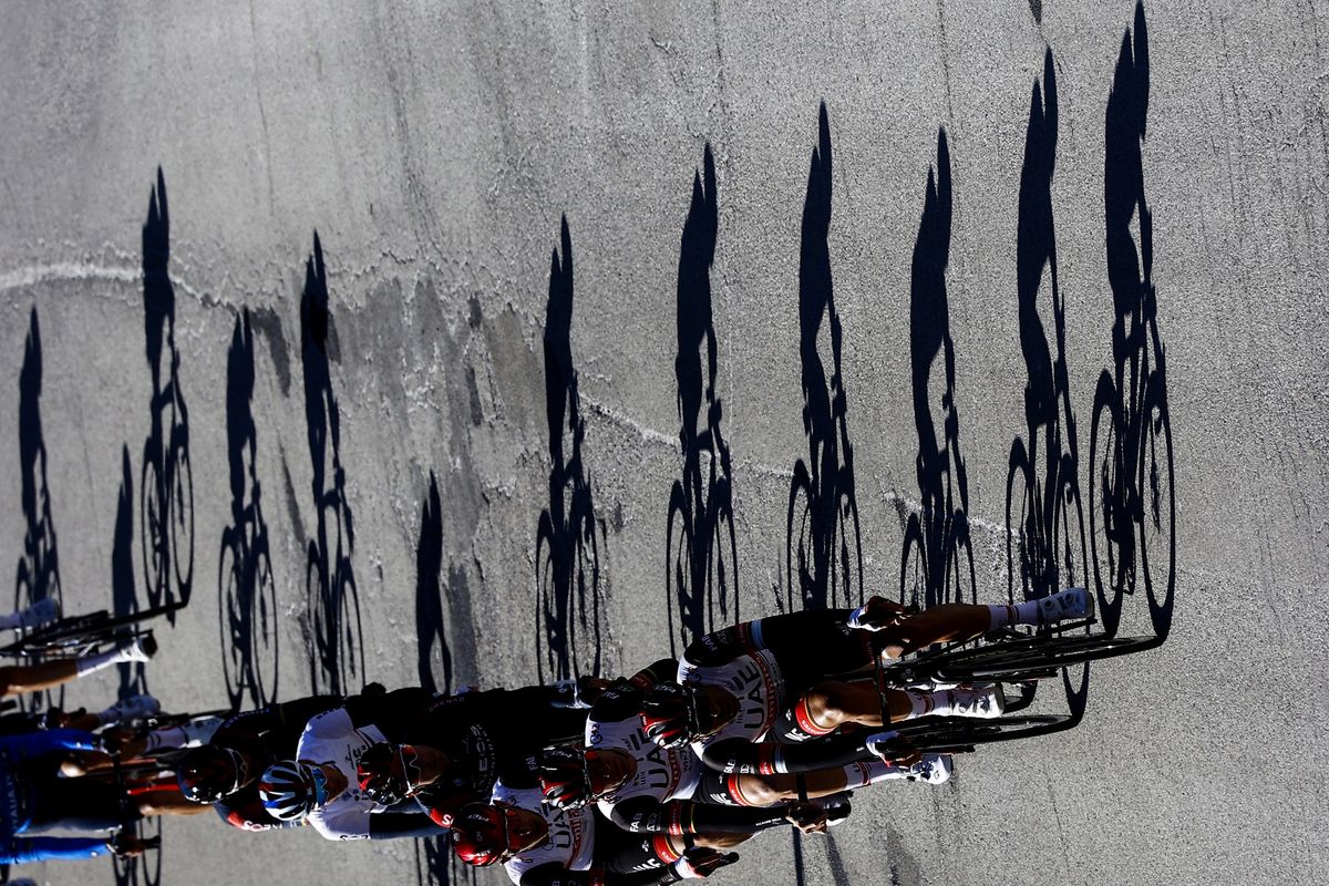 Tirreno Adriatico 2022 - 57th Edition - 4th stage Cascata delle Marmore - Bellante 202 km - 10/03/2022 - Scenery - Peloton - photo Luca Bettini/SprintCyclingAgency&Acirc;&copy;2022