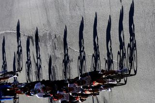 Tirreno Adriatico 2022 - 57th Edition - 4th stage Cascata delle Marmore - Bellante 202 km - 10/03/2022 - Scenery - Peloton - photo Luca Bettini/SprintCyclingAgency©2022