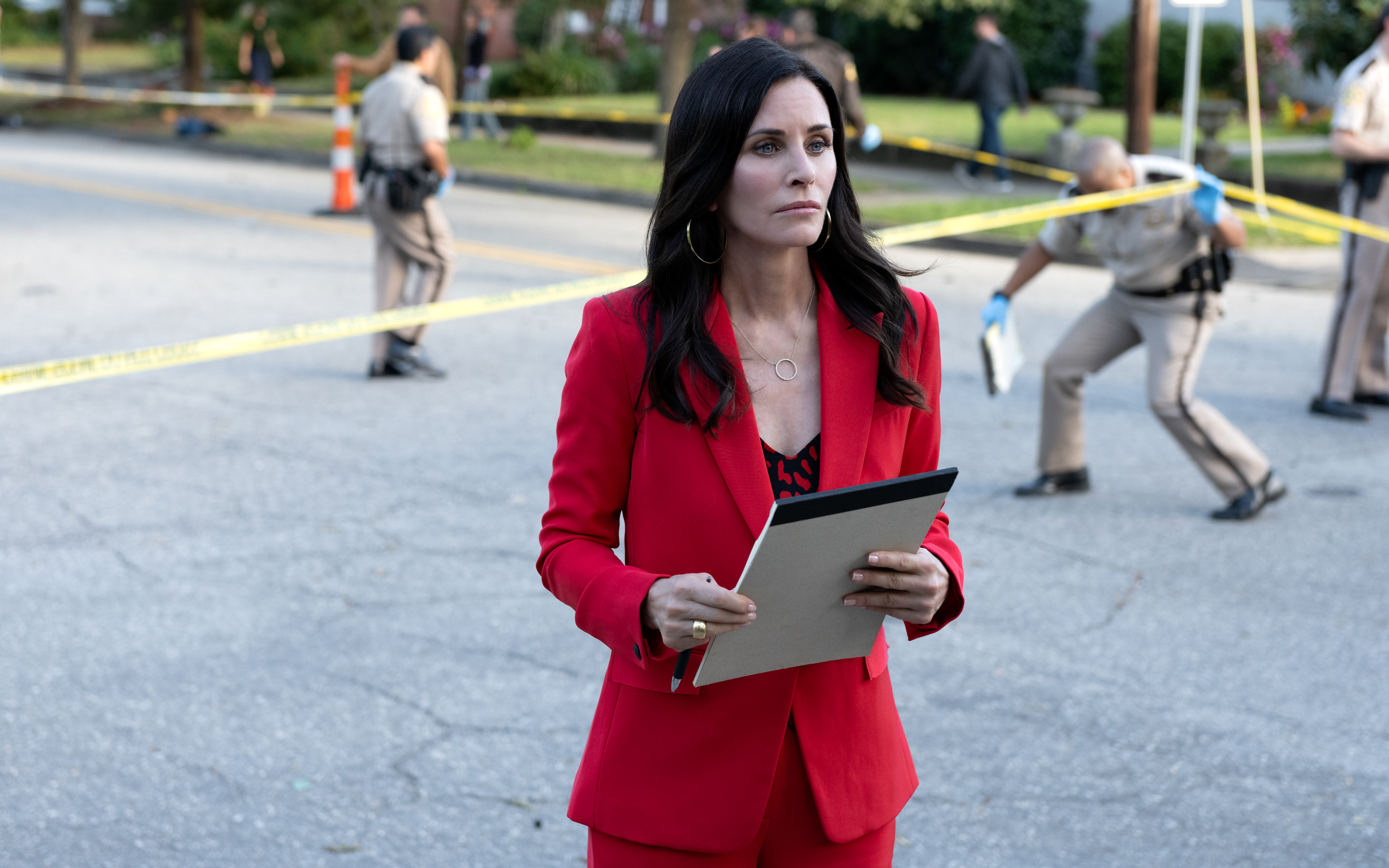 TV tonight Courteney Cox as reporter Gale Weathers.