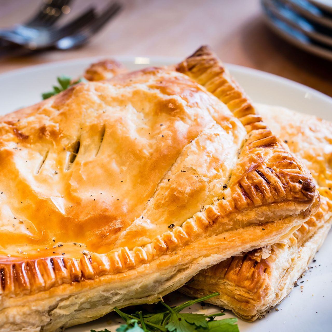 Fillet steak and stilton pasties photo