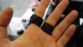 A gel was applied to my fingers to make me more conductive