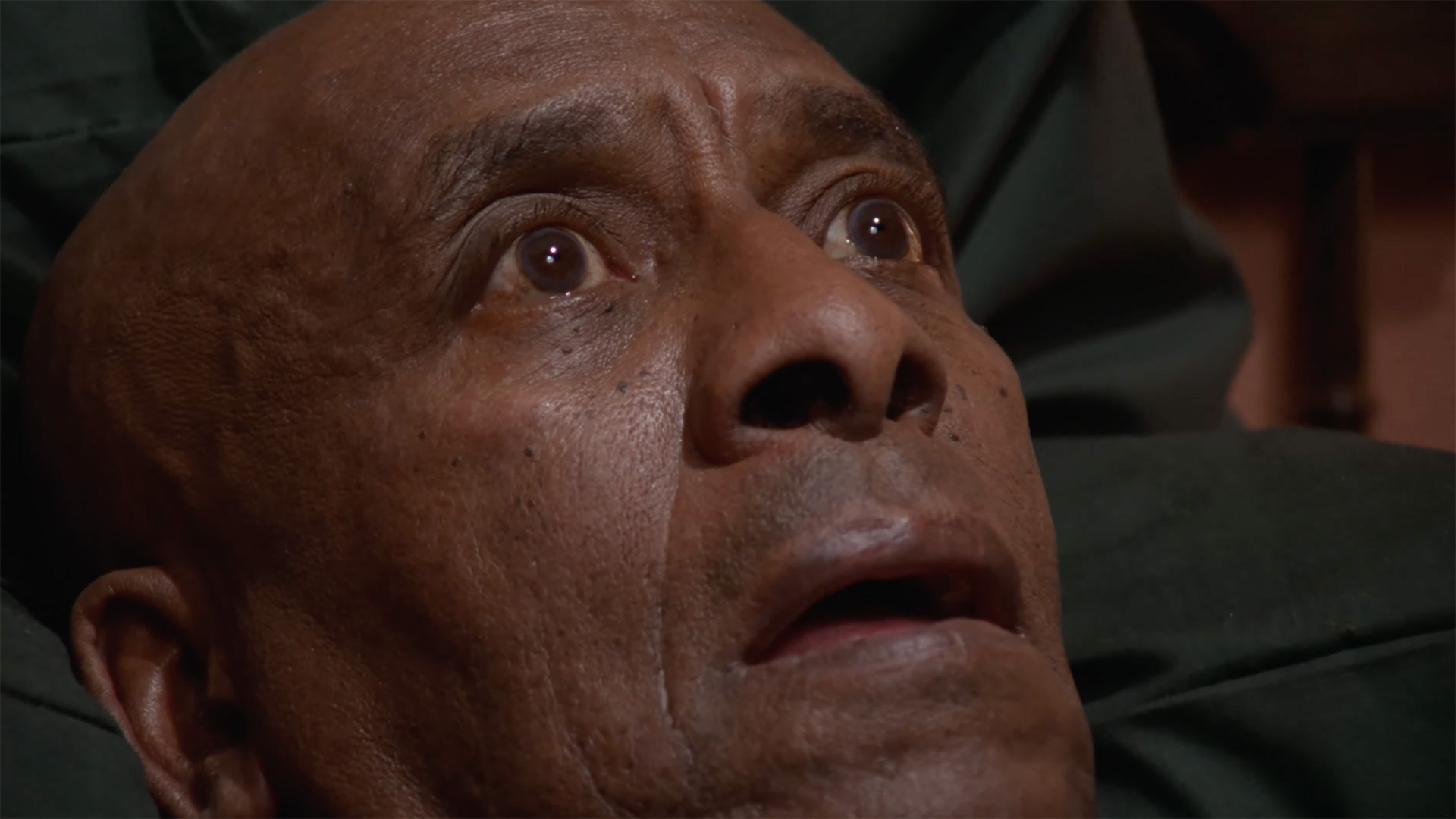 Scatman Crothers as Dick Hallorann in the trailer for Stanley Kubrick's film of The Shining.