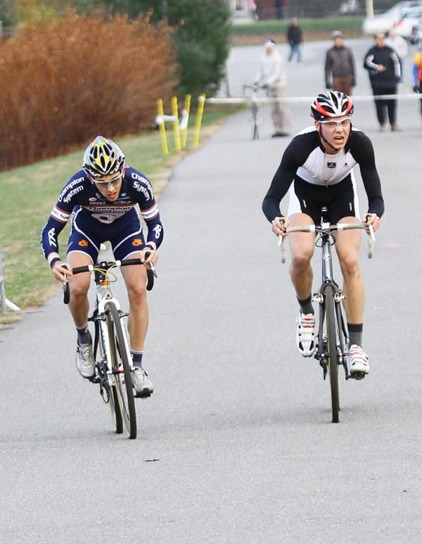 . Unsigned rider Chris Hurst comes down to the wire with Keough making a great sprint finish and taking the number two spot