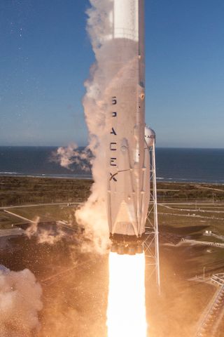 SpaceX made history when it reused a Falcon 9 rocket booster to launch the SES-10 satellite into orbit from Cape Canaveral Air Force Station, Florida on March 30, 2017.