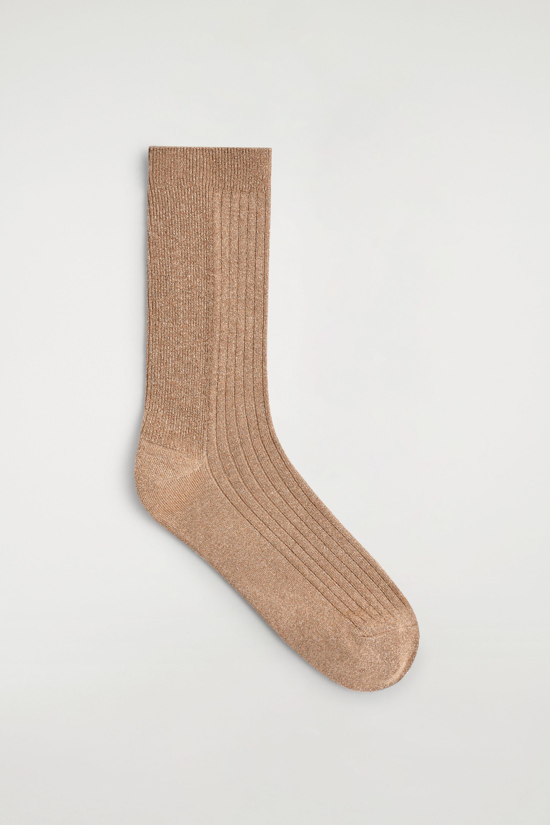 Ribbed Lurex Socks