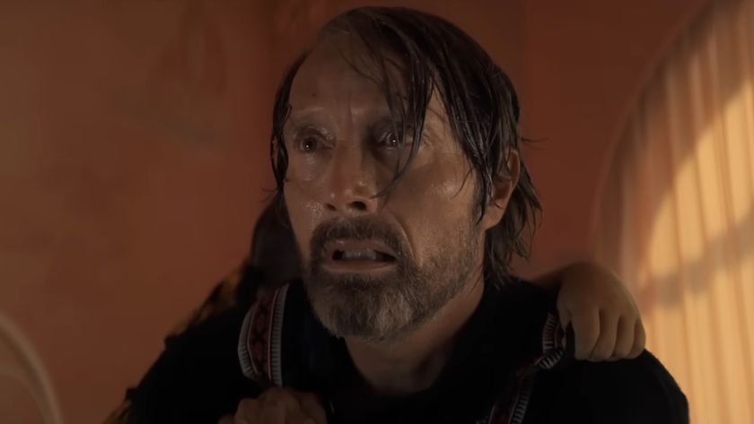 Mads Mikkelsen&#039;s Neighbor with worried look in Dust Bunny