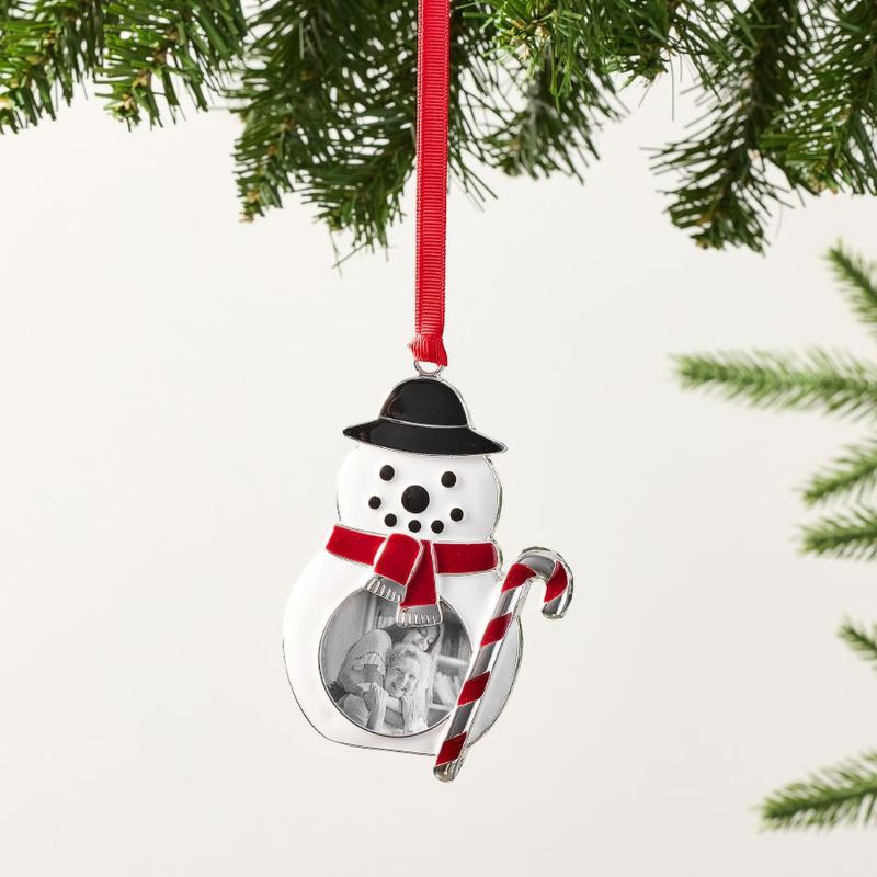 snowman photo frame decoration for Christmas tree