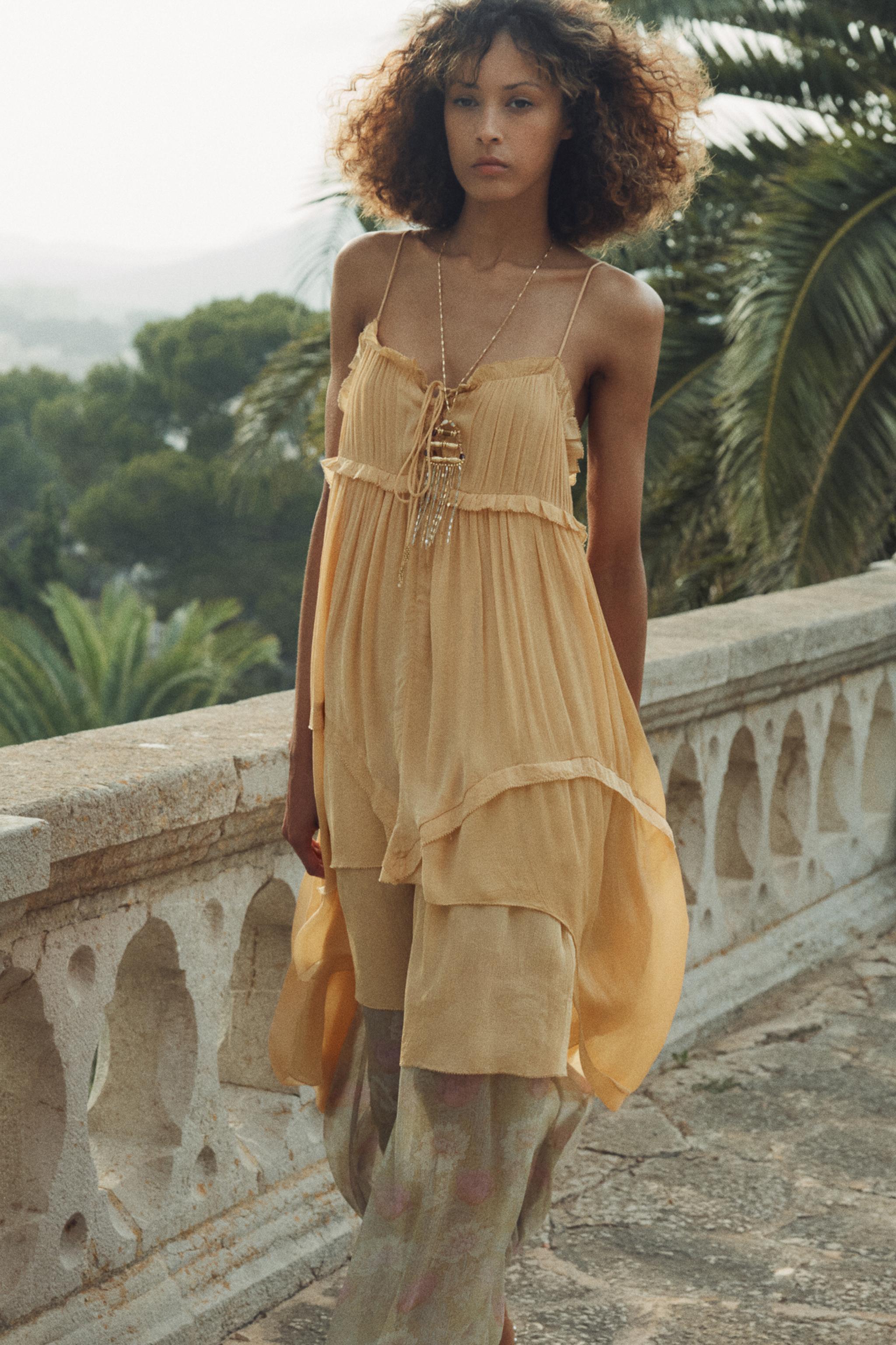 Zw Collection Asymmetric Ruffled Dress